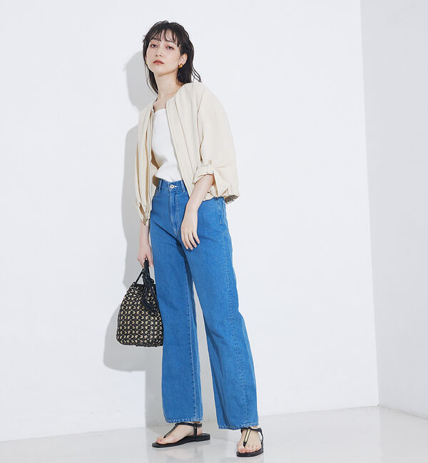 qualite「【接触冷感・吸水速乾・UV】シアサッカーブルゾン /セットアップ対応」|ブルゾン・スタジャン|