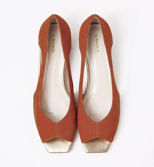 AU BANNISTER「バタフライカット スクエア オープントゥ パンプス」|パンプス|