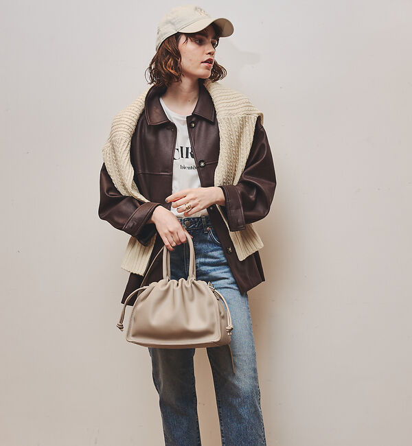 LOWELL things「【VERY掲載】Poche/ドローストリングトートミニ」|ショルダー・メッセンジャー|