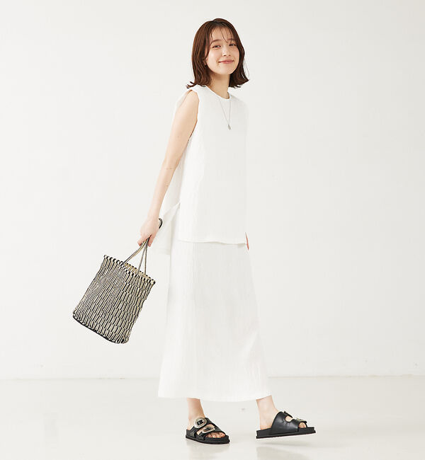 abahouse mavie「【セットアップ対応】楊柳タイトスカート」|スカート|