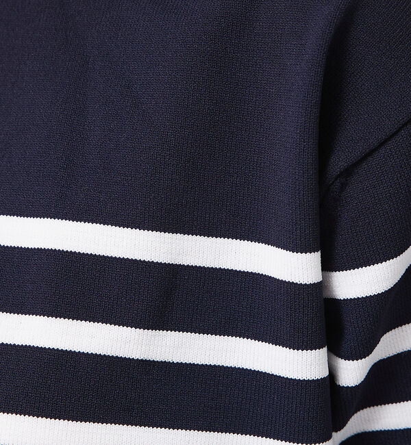 abahouse mavie「【セットアップ対応】ボーダーニットプルオーバー」|ニット・セーター|