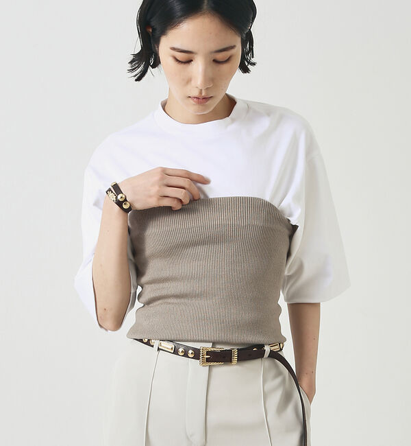 The Store by C' 「【COCUCA】リブチューブトップ」|キャミソール|