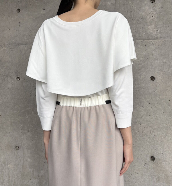 TIARA「Vネックケープニット」|ニット・セーター|