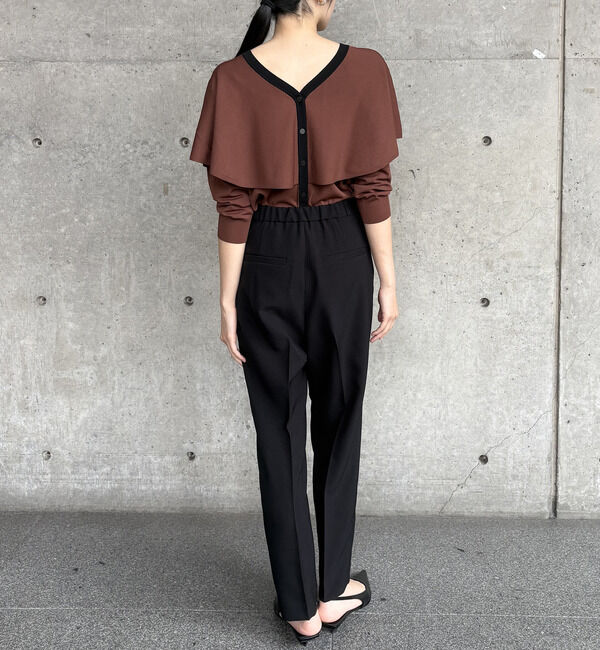 TIARA「Vネックケープニット」|ニット・セーター|