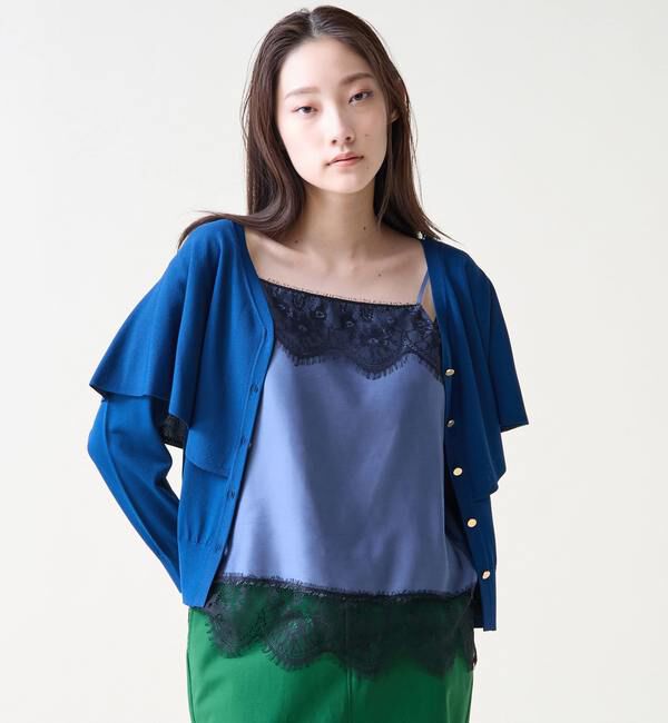 TIARA「Vネックケープニット」|ニット・セーター|