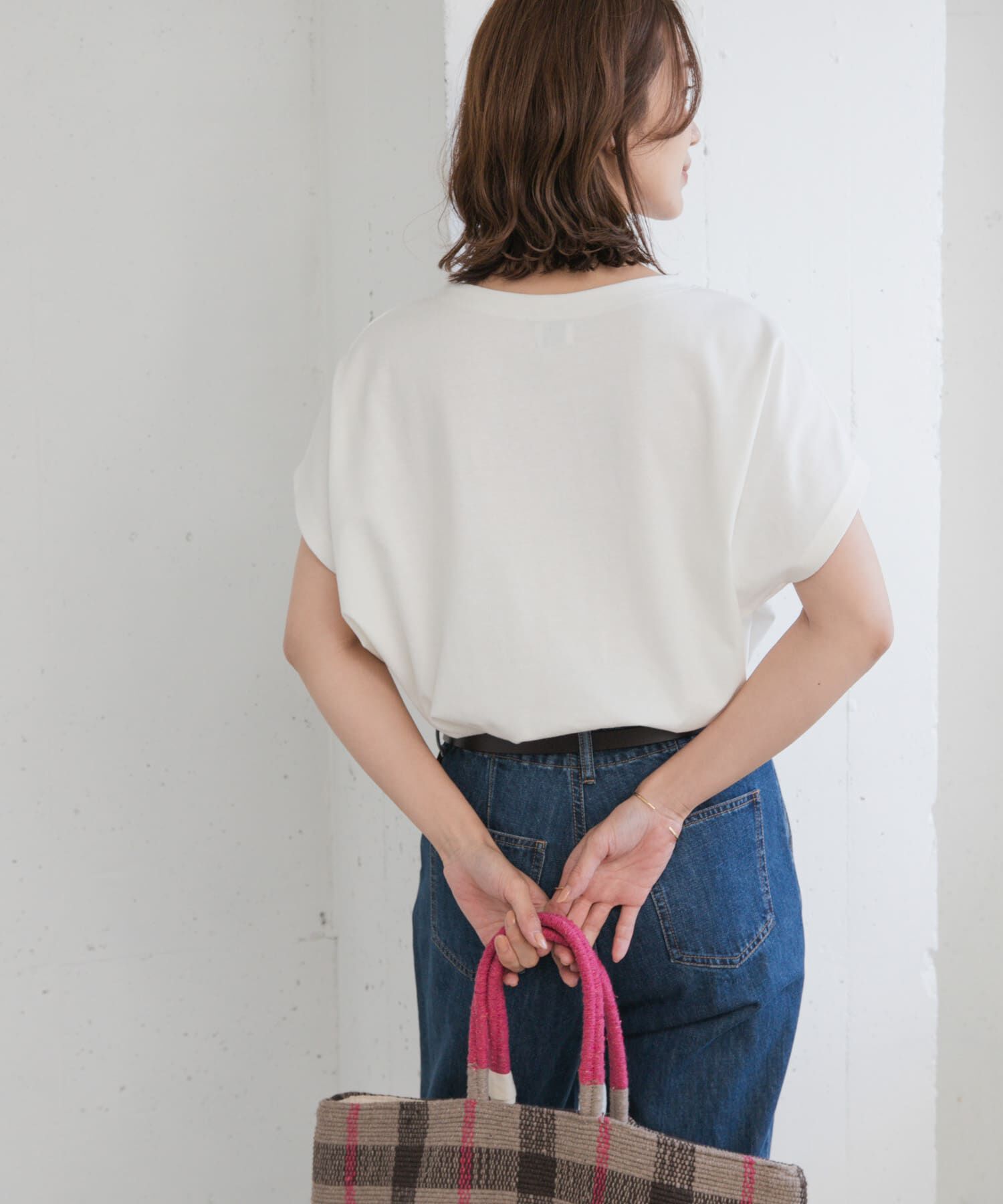 URBAN RESEARCH DOORS「ドライコットンボートネックプルオーバー」|Tシャツ・カットソー|