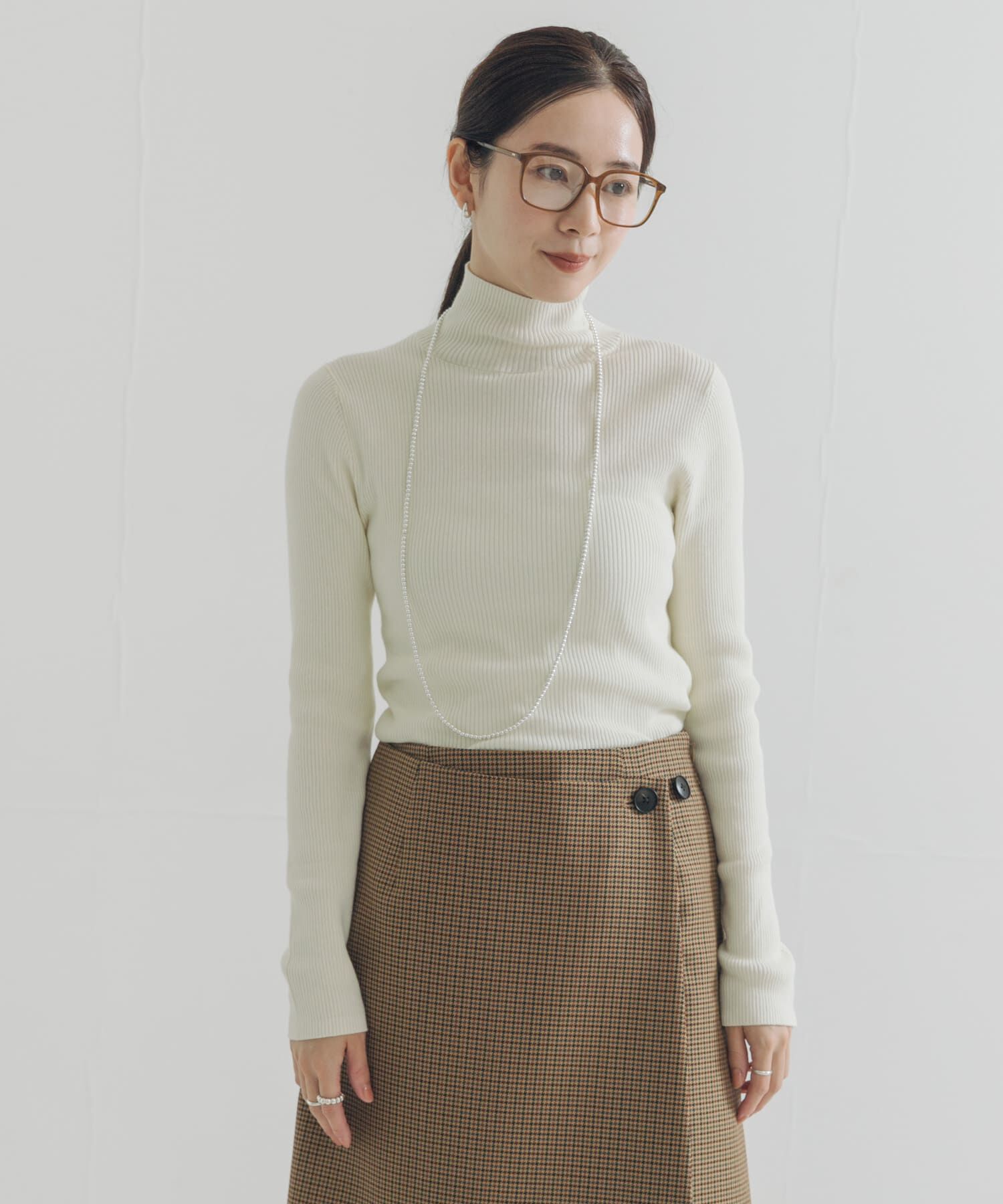 URBAN RESEARCH「『UR TECH』ハイネックリブニット」|ニット・セーター|