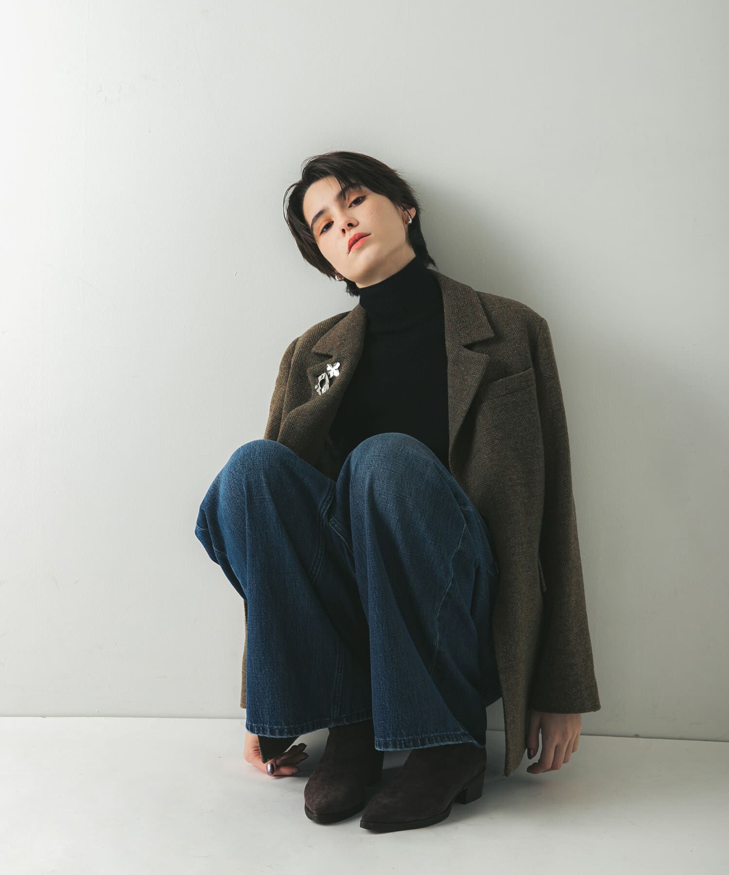 URBAN RESEARCH「『UR TECH』ハイネックリブニット」|ニット・セーター|