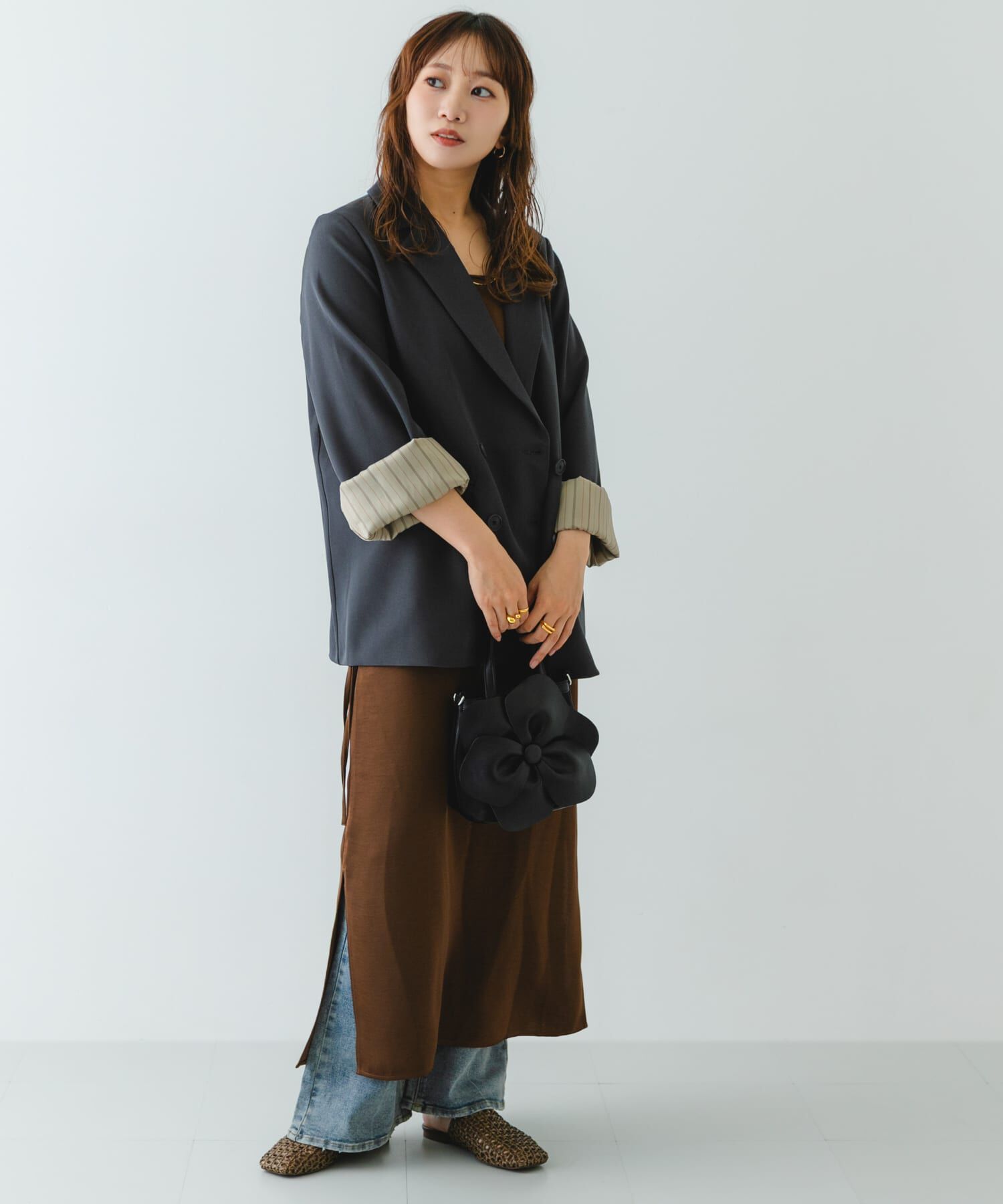 RODE SKO「フラワーモチーフシアーバッグ」|ハンドバッグ|