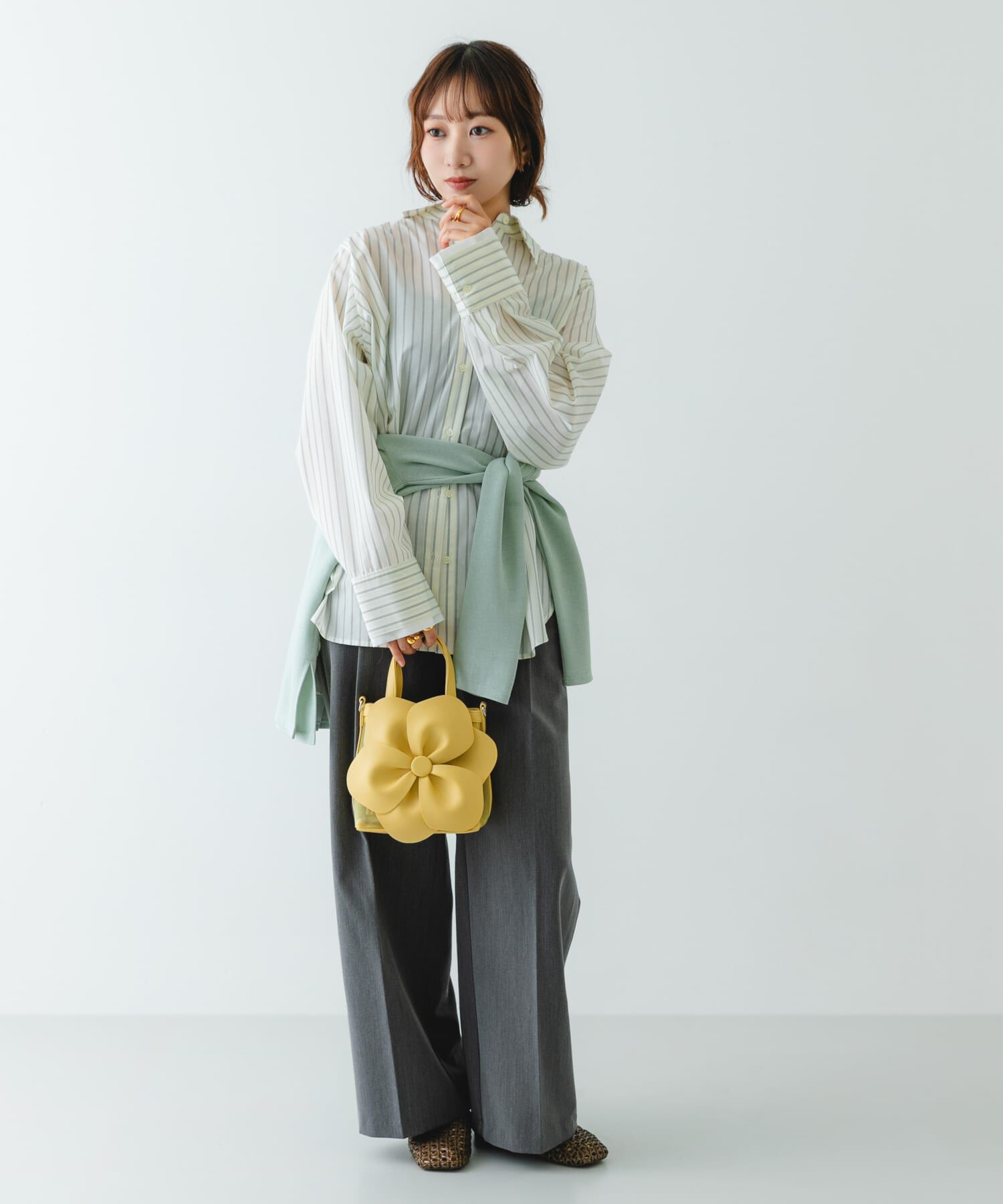 RODE SKO「フラワーモチーフシアーバッグ」|ハンドバッグ|