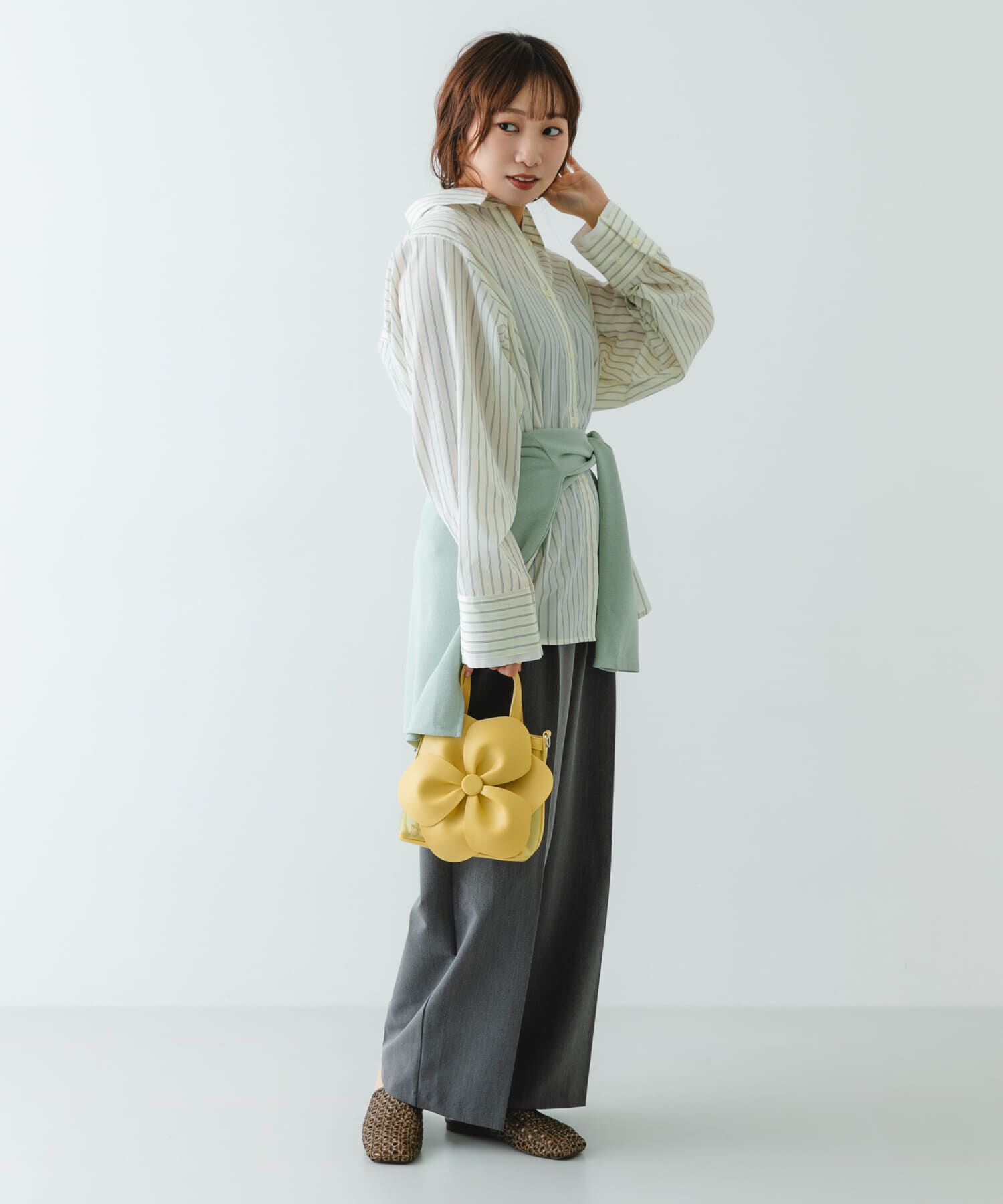 RODE SKO「フラワーモチーフシアーバッグ」|ハンドバッグ|