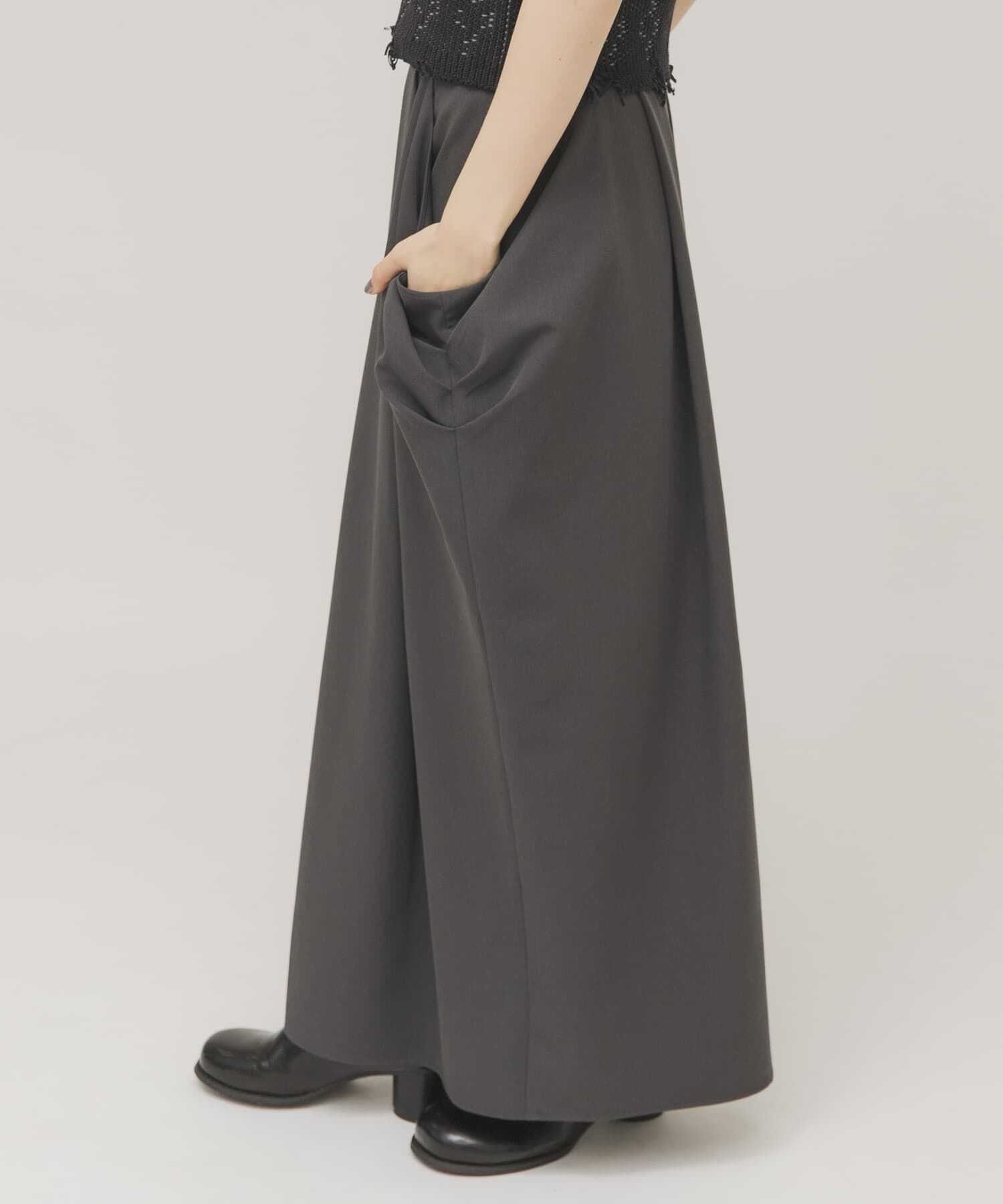  「ドレープタックスカート」|スカート|