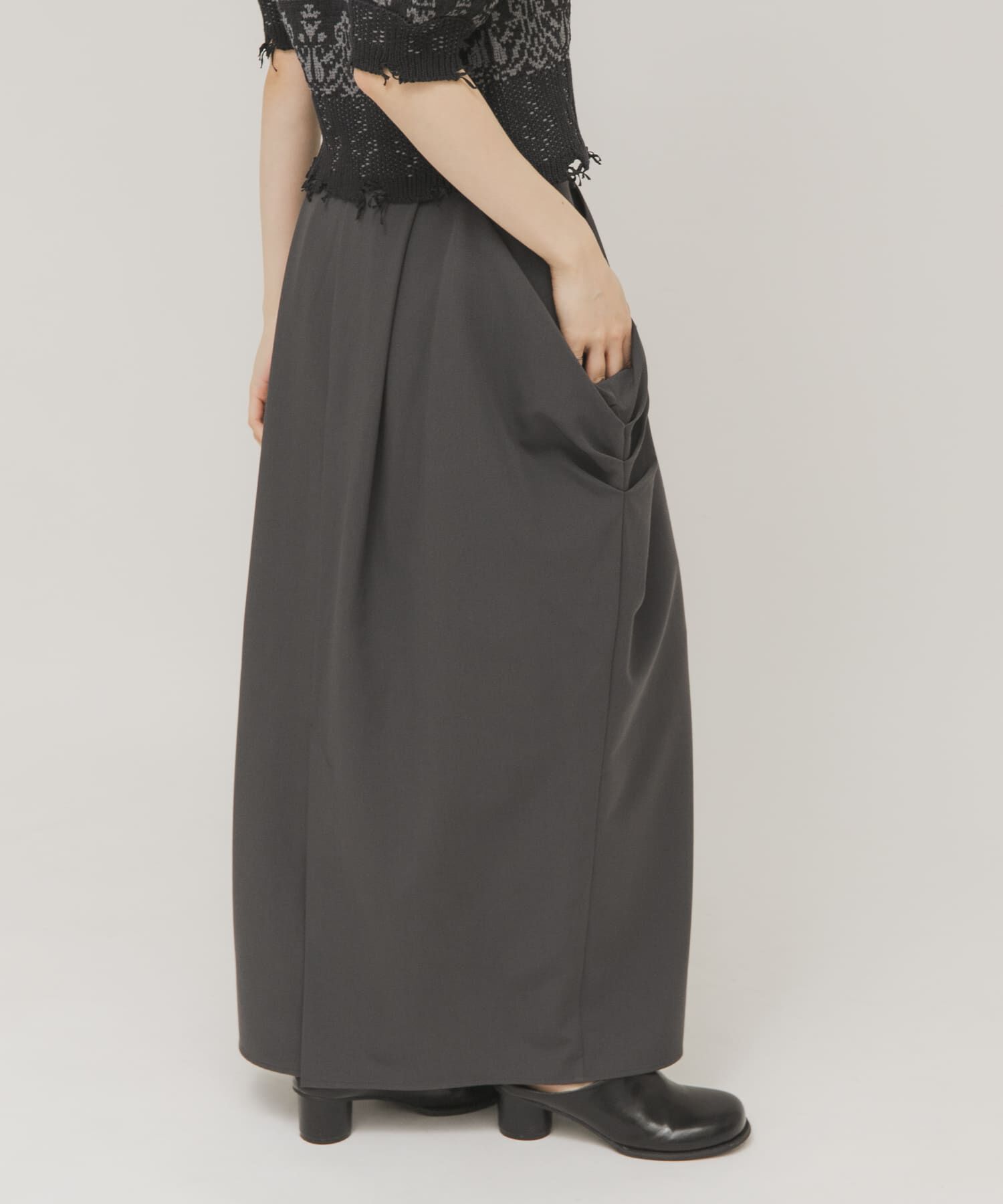  「ドレープタックスカート」|スカート|