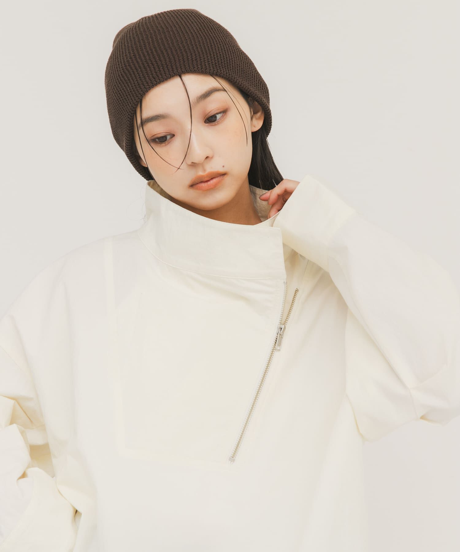  「リブニットビーニー」|ニット帽|