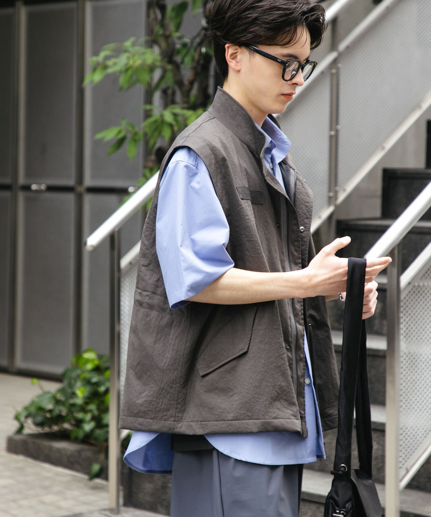 SENSE OF PLACE by URBAN RESEARCH「ルーズモッズベスト」|ミリタリージャケット|