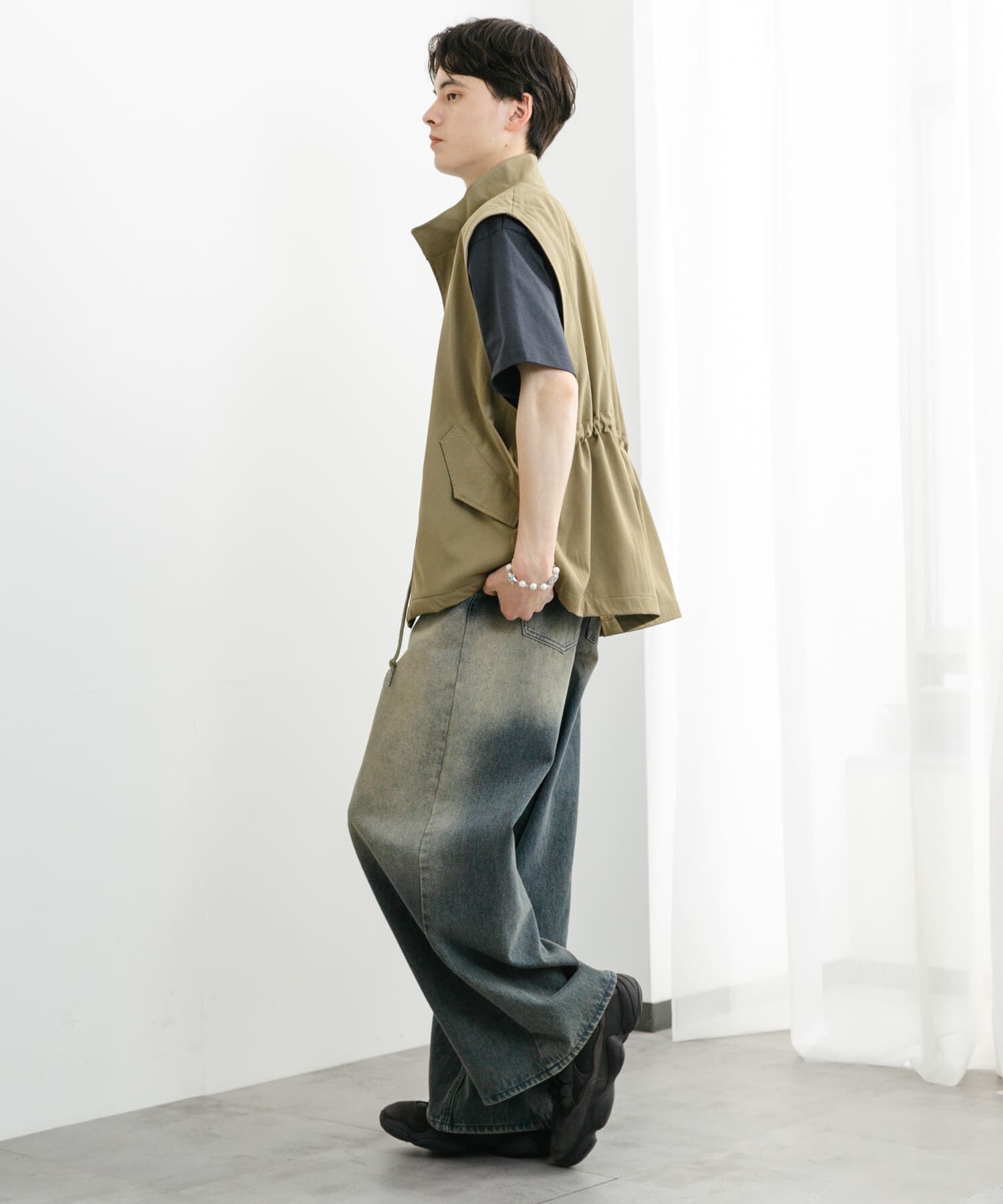 SENSE OF PLACE by URBAN RESEARCH「ルーズモッズベスト」|ミリタリージャケット|