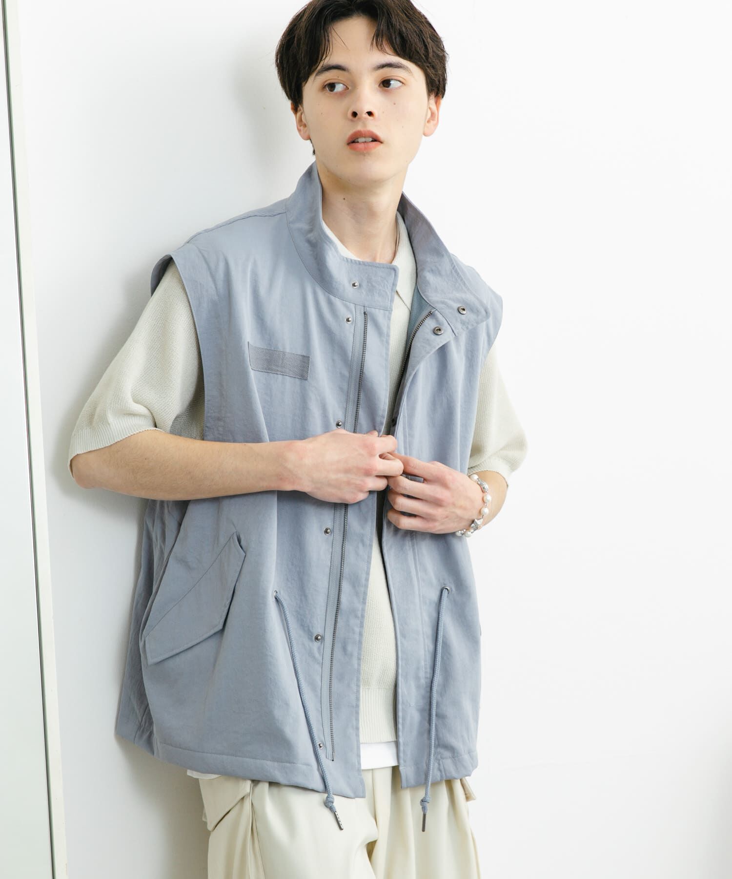 SENSE OF PLACE by URBAN RESEARCH「ルーズモッズベスト」|ミリタリージャケット|