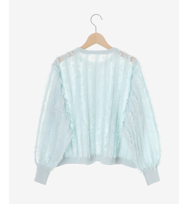  「フリンジニットカーディガン」|カーディガン|