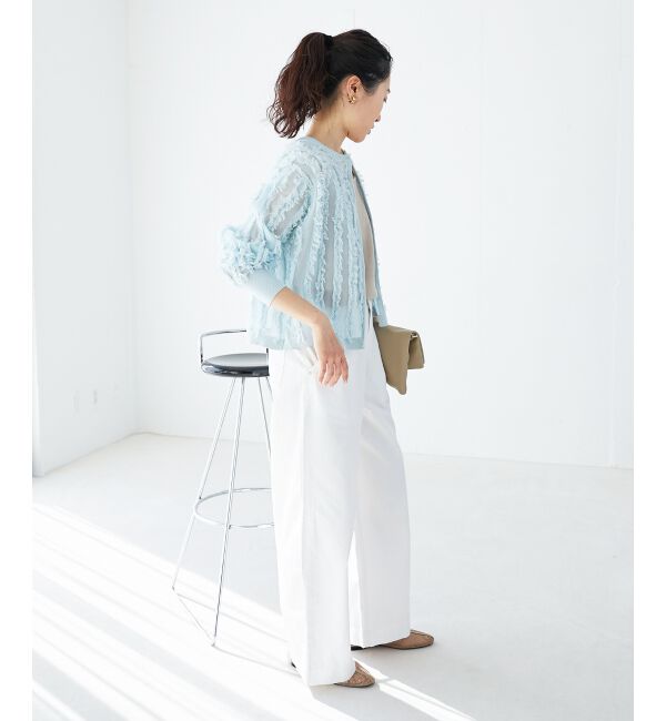  「フリンジニットカーディガン」|カーディガン|