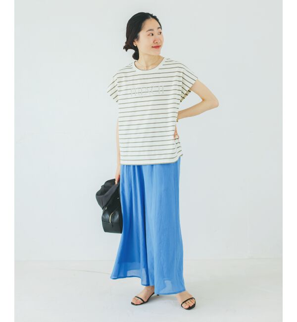  「《手洗い可能》シアーワイドフレアパンツ」|その他|