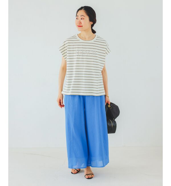  「《手洗い可能》シアーワイドフレアパンツ」|その他|