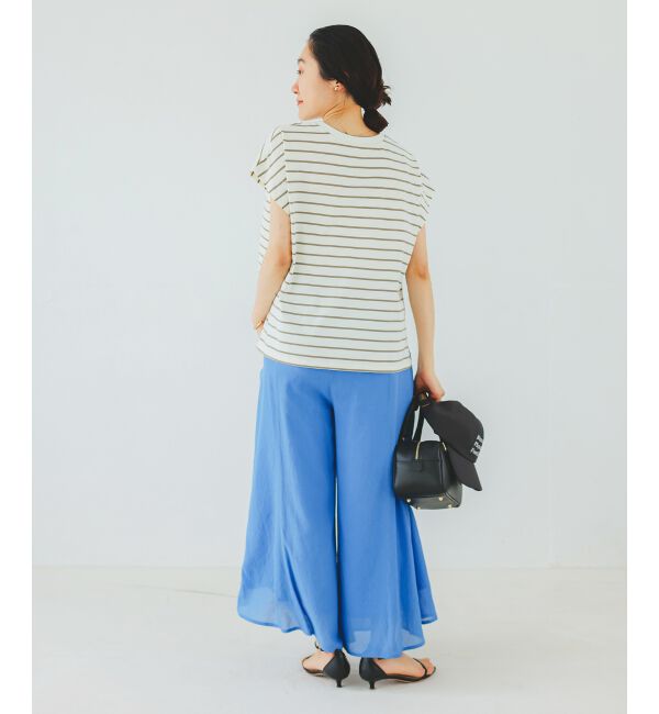  「《手洗い可能》シアーワイドフレアパンツ」|その他|