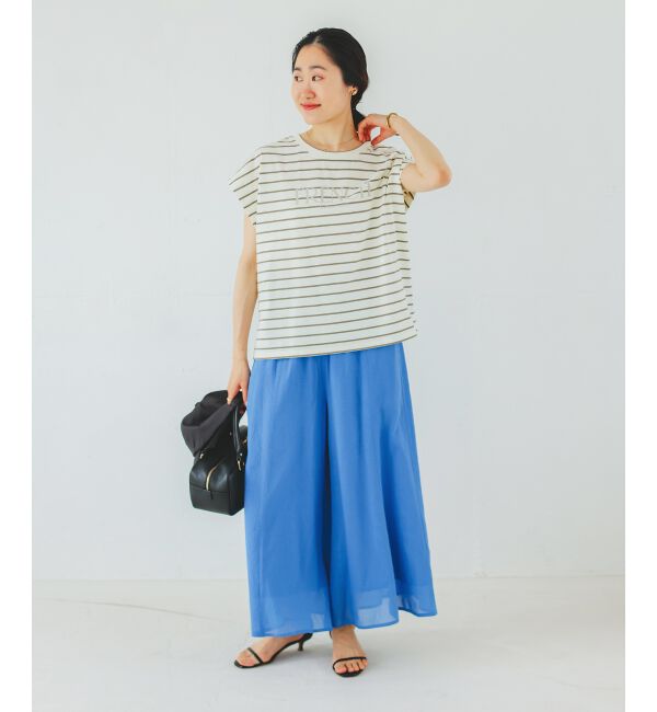  「《手洗い可能》シアーワイドフレアパンツ」|その他|