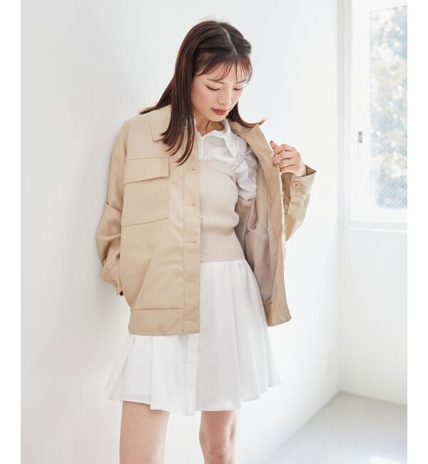 MAJESTICLEGON「ビスチェセットミニシャツワンピース」|ワンピース|