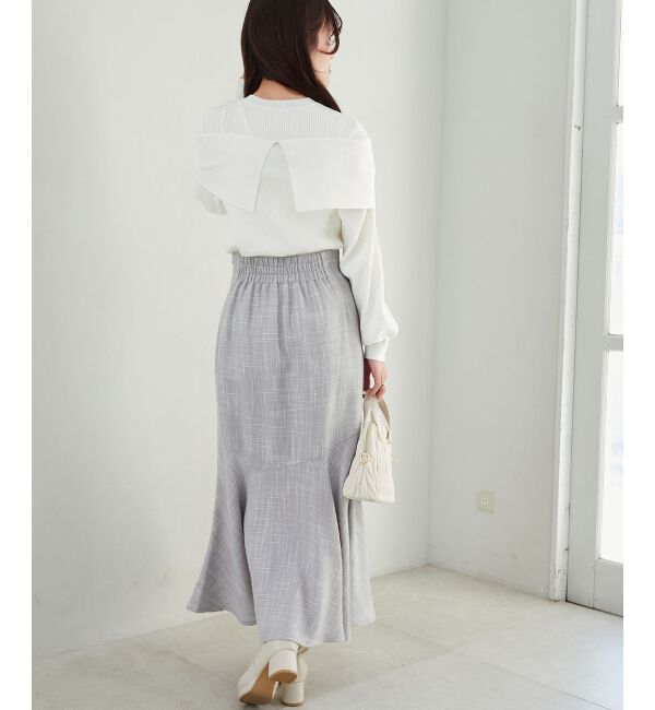 MAJESTICLEGON「リボンビジューニット」|ニット・セーター|