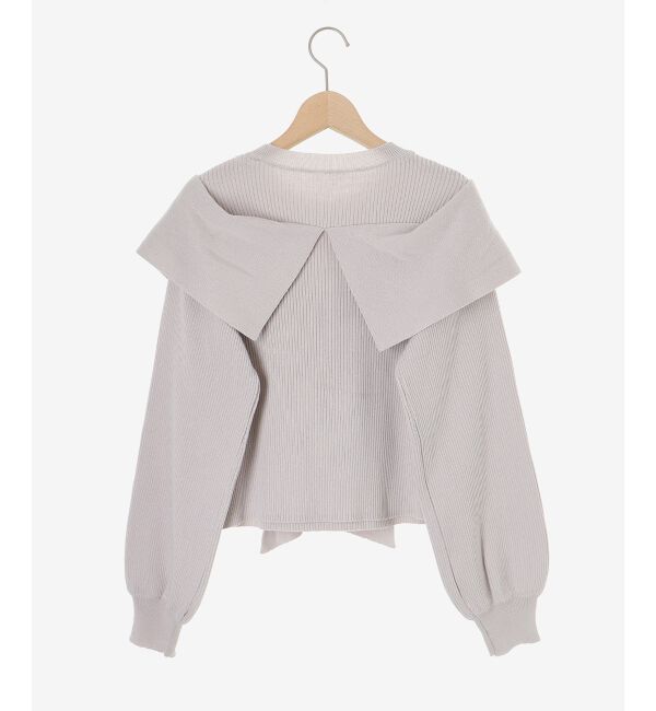 MAJESTICLEGON「リボンビジューニット」|ニット・セーター|