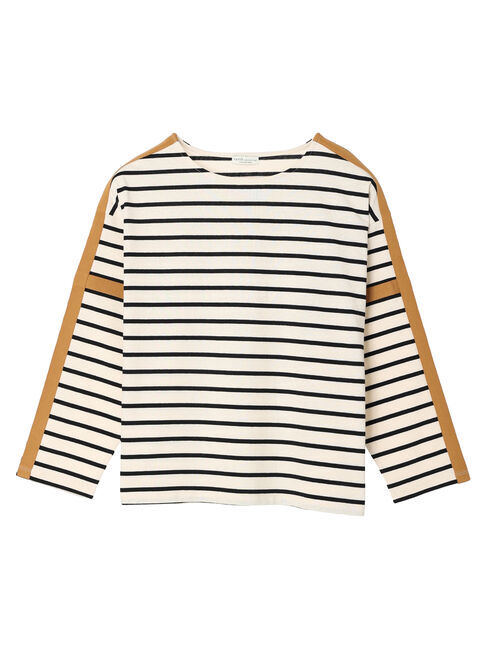 earth music&ecology「カラーパイピングボーダープルオーバー」|Tシャツ・カットソー|