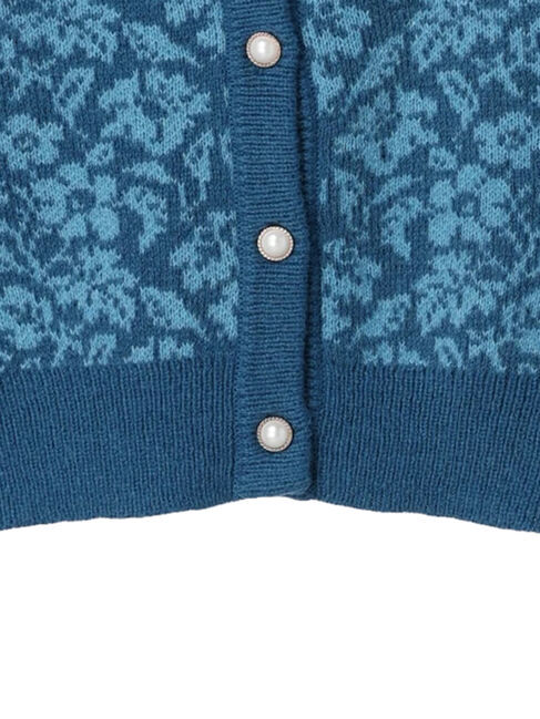 earth music&ecology「フラワージャガードニットカーディガン」|カーディガン|