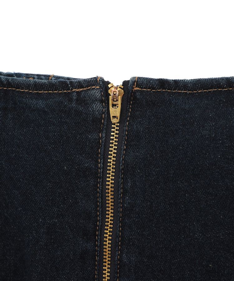 earth music&ecology「フロントZIPバックレースアップデニム」|デニム|