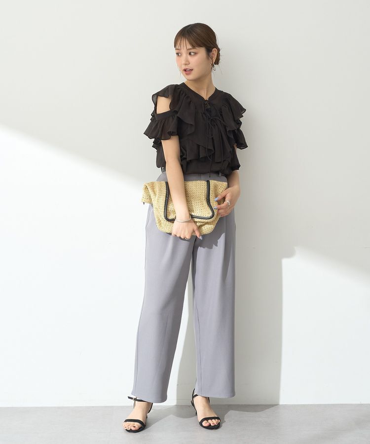 earth music&ecology「2WAYフリルブラウス」|シャツ・ブラウス|