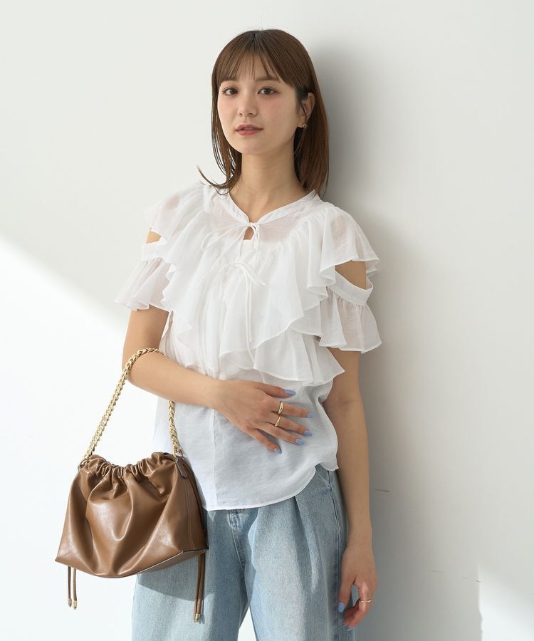earth music&ecology「2WAYフリルブラウス」|シャツ・ブラウス|