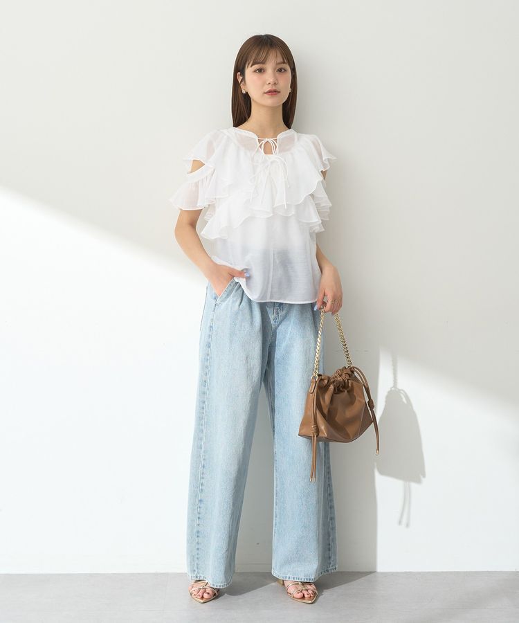 earth music&ecology「2WAYフリルブラウス」|シャツ・ブラウス|