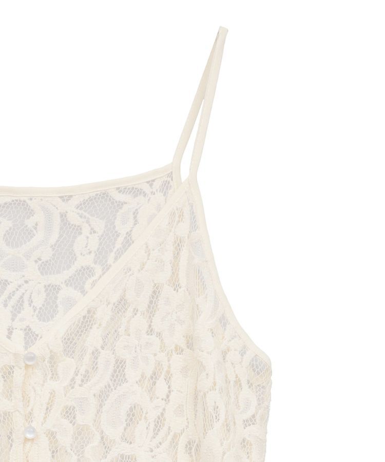 earth music&ecology「起毛レースレイヤードキャミワンピース」|ワンピース|