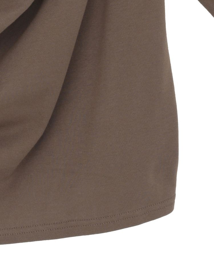 earth music&ecology「ドレープデザインカットソー」|Tシャツ・カットソー|