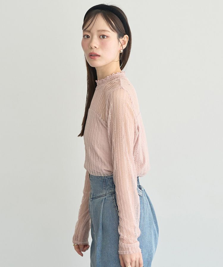 earth music&ecology「レースドッキングプルオーバー」|Tシャツ・カットソー|