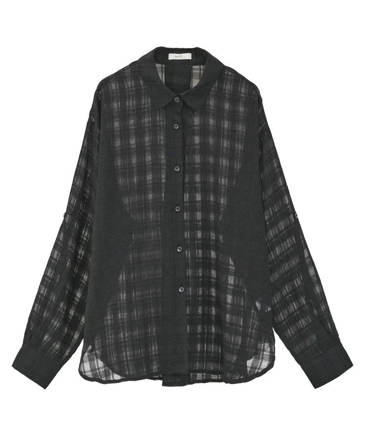 earth music&ecology「シャドーチェックシャツ」|シャツ・ブラウス|