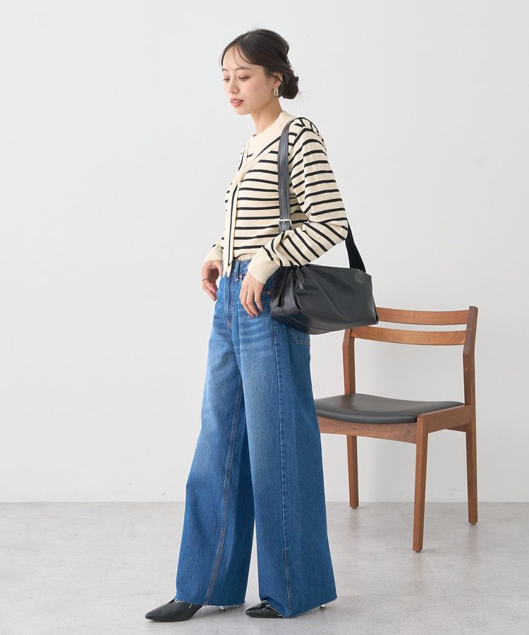 earth music&ecology「ボウタイニットプルオーバー」|ニット・セーター|