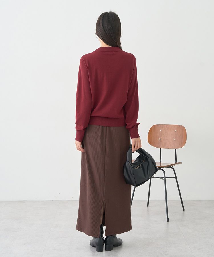 earth music&ecology「ボウタイニットプルオーバー」|ニット・セーター|