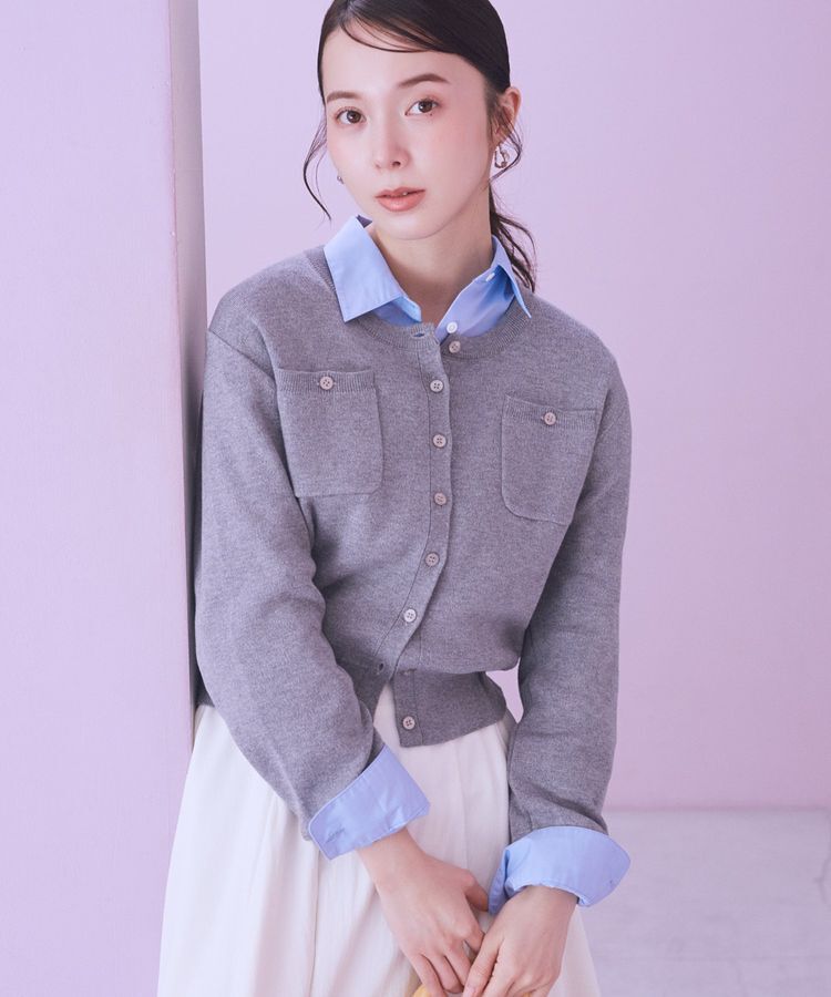 earth music&ecology「ダブルポケットカーディガン」|カーディガン|