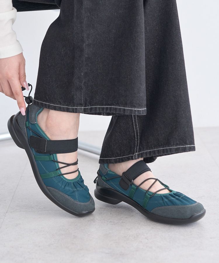 earth music&ecology「ドローコードスニーカー」|スニーカー|Green