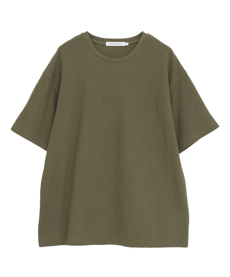 AMERICAN HOLIC「ワッフル半袖プルオーバー」|Tシャツ・カットソー|