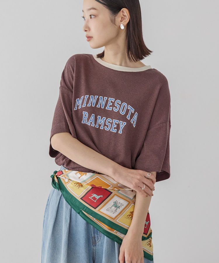 AMERICAN HOLIC「ロゴ入りヴィンテージ半袖プルオーバー」|Tシャツ・カットソー|