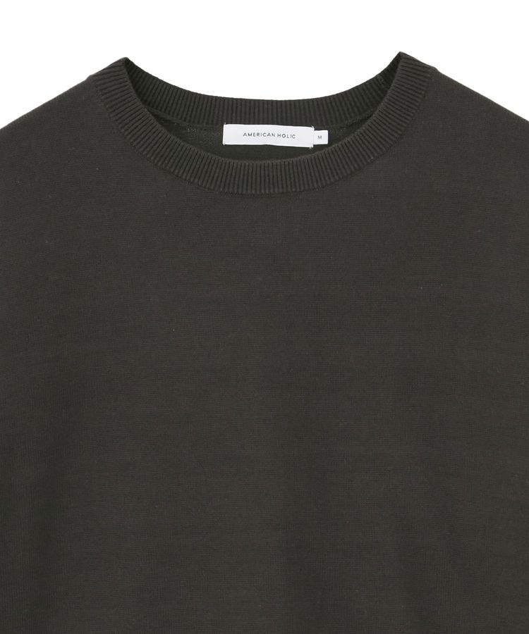 AMERICAN HOLIC「バイカラークルーネックニットプルオーバー」|ニット・セーター|