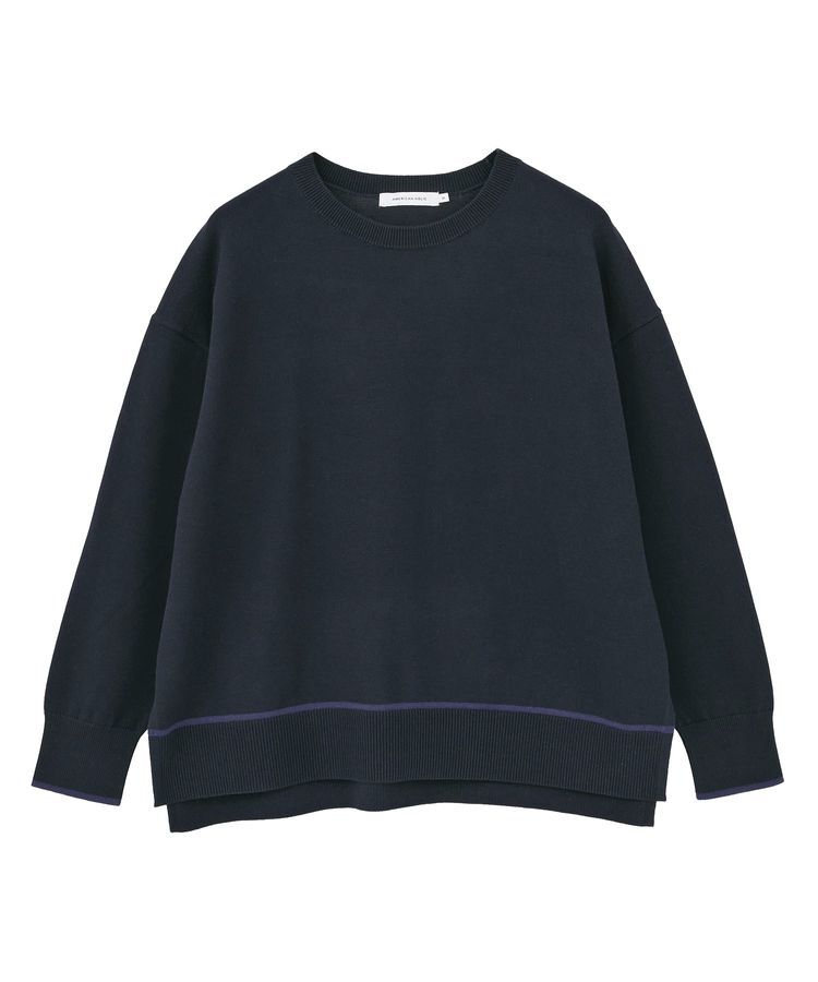 AMERICAN HOLIC「バイカラークルーネックニットプルオーバー」|ニット・セーター|