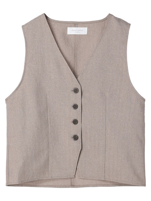 Green Parks「ヘリンボーンベスト」|ベスト・ジレ|