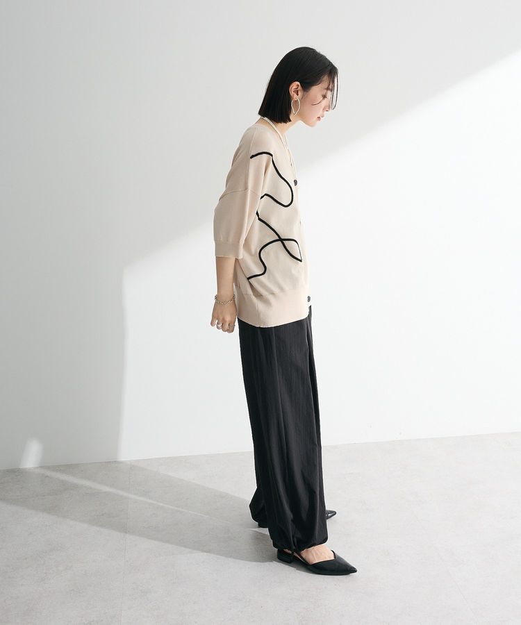 armonia「刺繍コードVネックフレンチカーディガン」|カーディガン|